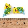 MIYUKI Round Glass Seed Beads Glass Pendants PALLOY-MZ01452-3