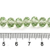 Transparent Baking Paint Glass Beads Strands DGLA-A034-T8mm-D11-4