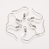 Brass French Earring Hooks KK-Q366-P-NF-1