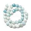 Natural Flower Amazonite Beads Strands G-Z119-A09-03-4