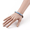 Polymer Clay Heishi Beads Stretch Bracelets BJEW-JB05811-5