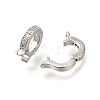 Rack Plating Brass Micro Pave Clear Cubic Zirconia Enhancer Shortener Bails KK-F883-12P-2
