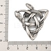 316 Surgical Stainless Steel Pendants STAS-Z073-124AS-01-3