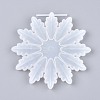 Christmas Snowflake Silicone Pendant Molds X-DIY-I036-01-1