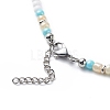 4Pcs 4 Style Natural Pearl & Shell & Dyed Synthetic Turquoise Beaded Necklaces Set NJEW-JN04039-7