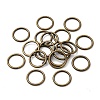 Alloy Soldered Closed Jump Rings LS-KK-WH0052-05D-AB-1