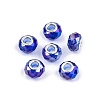 Transparent Glass European Beads GPDL-N004-D14mm-A14-1