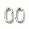 Rack Plating Brass Spring Gate Rings KK-H436-13A-P-1