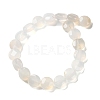 Natural White Agate Beads Strands G-K357-B16-01-2