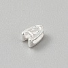 925 Sterling Silver Hollow Initial Beads STER-TAC0010-01S-A-2
