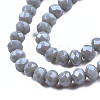 Electroplate Glass Beads Strands EGLA-A034-P4mm-A16-3