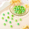 40Pcs 4 Colors Round Silicone Focal Beads SIL-TAD0001-02C-5