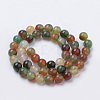 Natural Peacock Green Agate Beads Strands X-G-S259-16-8mm-2