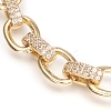Brass Cable Chains Bracelets BJEW-I286-01G-3