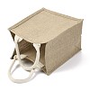 Jute Tote Bags Soft Cotton Handles Laminated Interior ABAG-F003-05-4