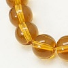 4mm Goldenrod Round Glass Crystal Beads Strands Spacer Beads for DIY Crafting X-GR4mm13Y-1