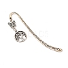 Tibetan Style Alloy Bookmarks AJEW-JK00174-2