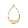 Brass Open Back Bezel Big Pendants KK-O144-28G-1