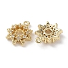 Brass Micro Pave Clear Cubic Zirconia Charms KK-G491-12G-2