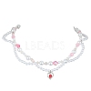 Alloy Heart Pendant Necklace NJEW-FZ00004-11-3