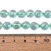 Crackle Transparent Glass Beads Strands GLAA-N068-04A-04-4