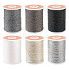 6Rolls 6 Colors Polyester Metallic Thread OCOR-TA0002-82C-2