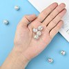Brass Rhinestone Beads RB-A011-12mm-01S-5