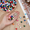 Spray Painted Wooden Beads WOOD-PA0001-53A-3