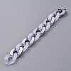 Handmade Imitation Gemstone Style Acrylic Curb Chains AJEW-JB00524-01-3