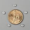Brass Grade A Rhinestone Spacer Beads RSB034NF-3