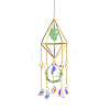 Golden Iron Wind Chime HJEW-K045-01G-05-1
