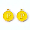 Golden Plated Alloy Enamel Charms LS-ENAM-S118-09P-2
