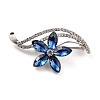 Flower Alloy Rhinestone Brooch JEWB-O009-15-1