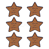 6Pcs Star with Word Doing My Best Enamel Pins JEWB-HY0001-62-1