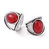 Oval Resin Finger Ring RJEW-B107-16AS-02-1
