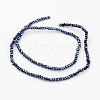Electroplate Glass Beads Strands EGLA-P018-2mm-F03-2