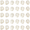 30Pcs Spray Painted ABS Plastic Beads KY-SC0002-10B-1
