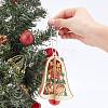 GORGECRAFT 6Pcs 6 Styles Wooden Christmas Ornaments WOOD-GF0001-51-3