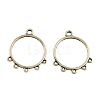 Tibetan Style Alloy Ring Chandelier Components Links X-TIBE-3818-AS-LF-1