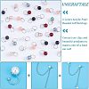 36Pcs 6 Colors Acrylic Pearl Beaded Cuff Earrings EJEW-UN0002-15-5