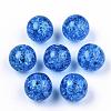 Transparent Crackle Acrylic Round Beads Strands CCG-R002-12mm-03-2