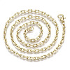Brass Cable Chains Necklace Making MAK-N034-004B-KC-2