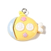 Ocean Theme Opaque Resin Pendants RESI-S403-02H-1