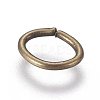Iron Open Jump Rings IFIN-WH0051-74C-AB-1