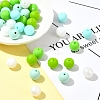 35Pcs Food Grade Eco-Friendly Silicone Focal Beads SIL-FS0001-22F-8