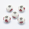 Handmade Polymer Clay European Beads CLAY-K002-A49-1