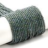 Electroplate Transparent Glass Beads Strands X-GLAA-H021-01A-FR01-1