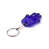 Handmade Lampwork Blue Evil Eye Keychain Key Ring KEYC-JKC00385-5