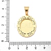316 Surgical Stainless Steel Rhinestone Pendants STAS-P412-08G-3