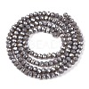Electroplate Glass Beads Strands EGLA-A044-P2mm-B10-3